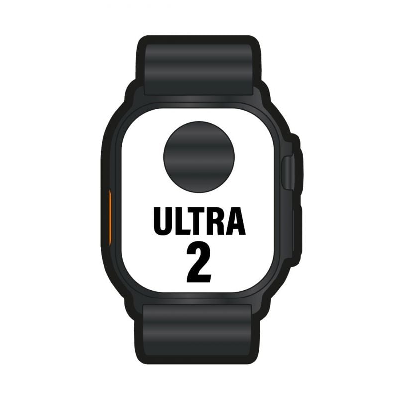 Apple Watch Ultra 2/ GPS/ Cellular/ 49mm/ Caja de Titanio Negro/ Correa Ocean Negra