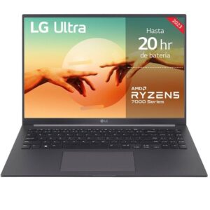 Portátil LG Ultra 16UD70R-G.AX56B Ryzen 5 7530U/ 16GB/ 512GB SSD/ 16"/ Sin Sistema Operativo
