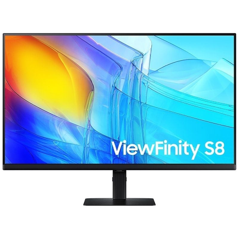 Monitor Profesional Samsung ViewFinity S8 S80D S32D800EAU 32"/ 4K/ Regulable en altura/ Negro