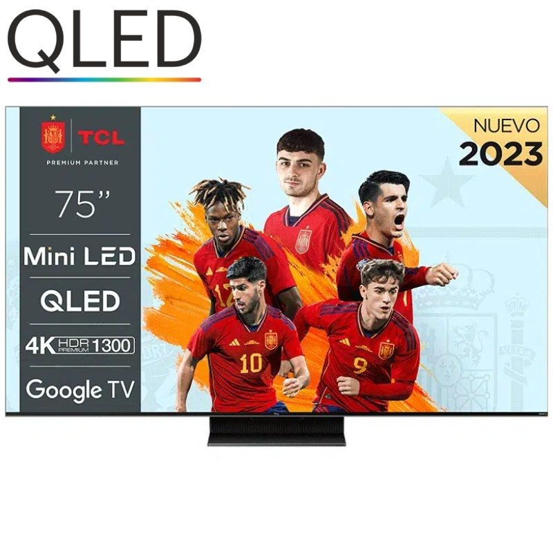 Televisor TCL QLED-Mini LED 75C805 75"/ Ultra HD 4K/ Smart TV/ WiFi